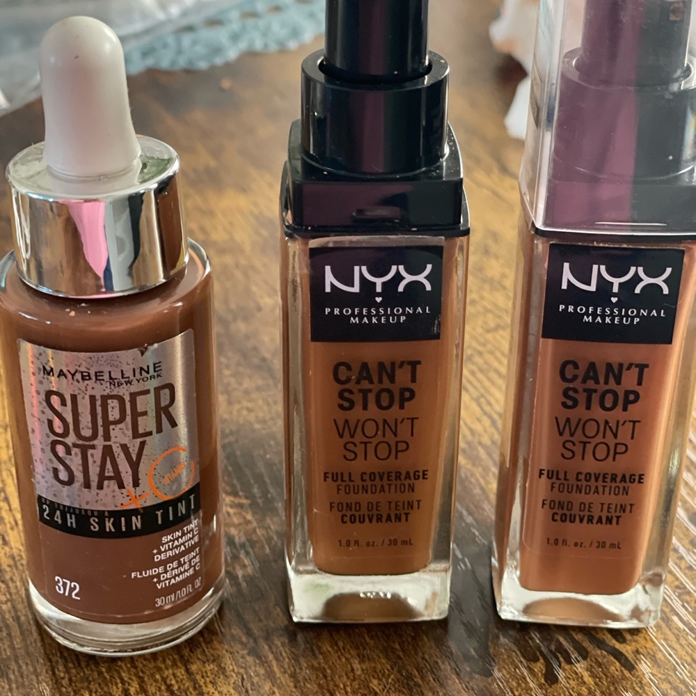 Bundle of Maybelline & NYX Foundation